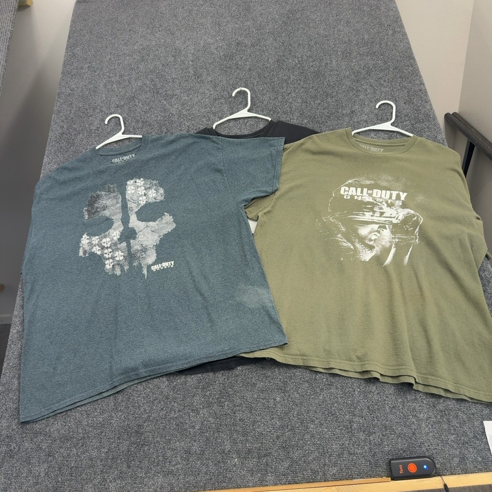 Call of Duty Ghosts T-Shirt Bundle Mens XXL Lot of 3 Graphic Tee Casual